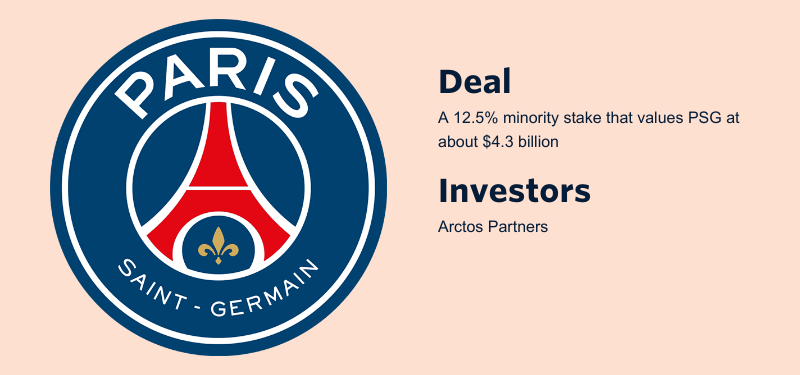 PSG sells minority stake to US firm Arctos Partners