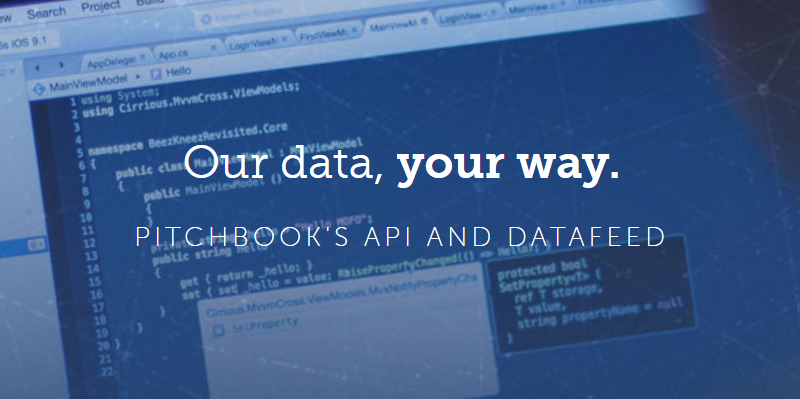 Announcing The Launch Of Our New Api And Datafeed Pitchbook Announcing The Launch Of Our New Api And Datafeed Pitchbook Product Releases