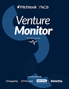 Q3 2023 PitchBook-NVCA Venture Monitor First Look | PitchBook