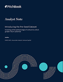 PitchBook Analyst Note: Introducing the Pre-Seed Dataset