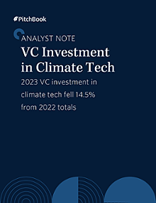 PitchBook Analyst Note: VC Investment in Climate Tech