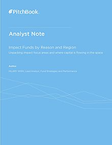 PitchBook Analyst Note: Impact Funds by Reason and Region