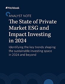 PitchBook Analyst Note: The State of Private Market ESG and Impact Investing in 2024